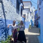 Déborah François Instagram – #chaouen la bleue, sans filtre mais avec @gayanee_pierre et Fanny À-M. 💙🇲🇦 Chaouen City – شاون سيتي