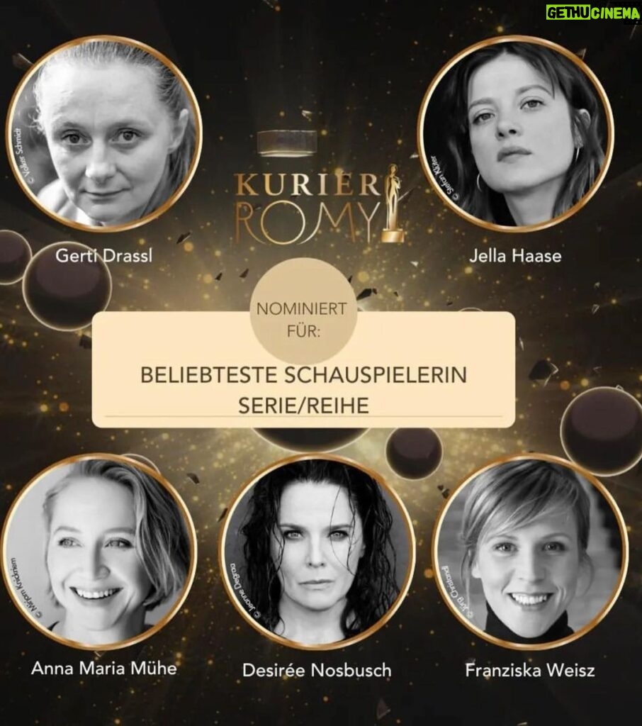 Désirée Nosbusch Instagram - Fühle mich sehr geehrt, mit diesen wunderbaren Kolleginnen nominiert zu sein! 🙏🏻 Voten ➡️ https://romyvoting.kurier.at/wahl2023 Vienna, Austria