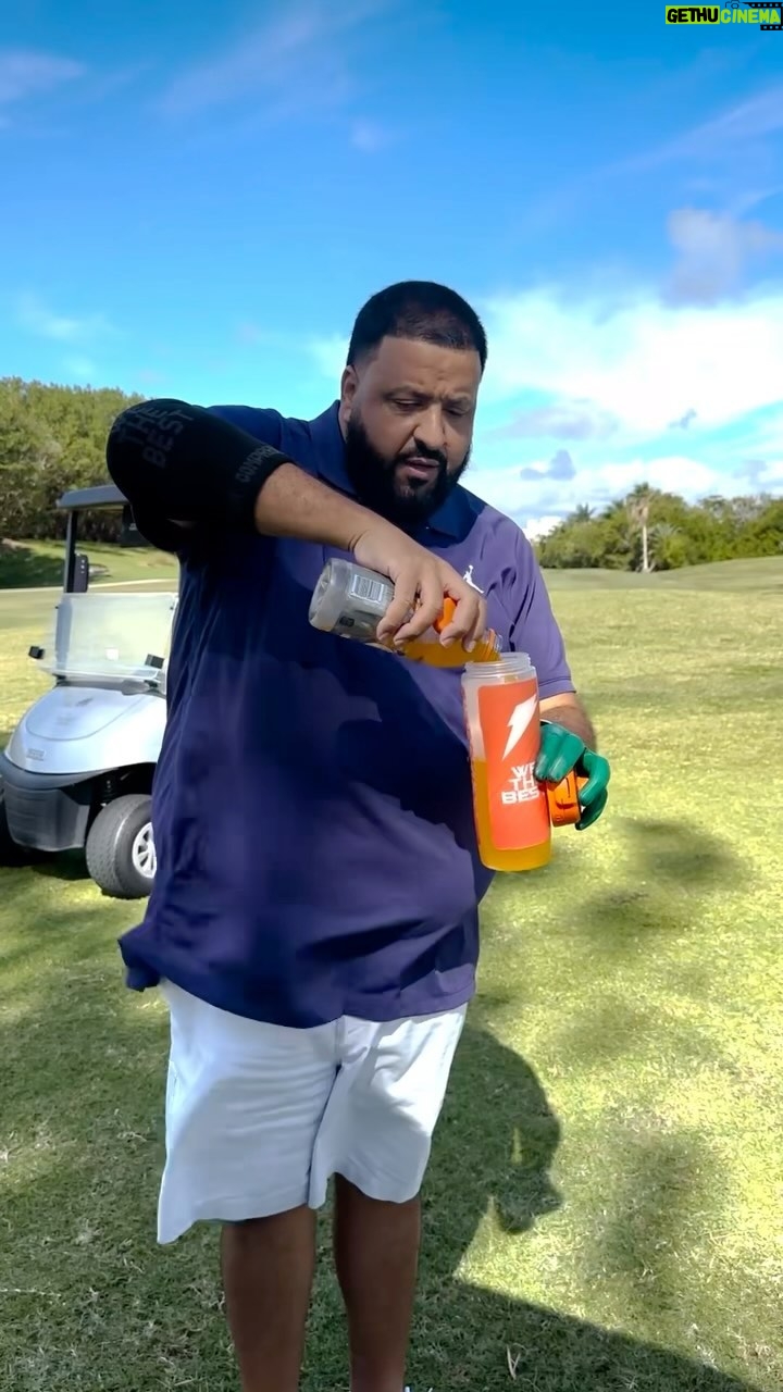 DJ Khaled Instagram - It was neck to neck great golf great game and great @gatorade ! @kai your true gentleman great win . He won by one hole 🕳️ ⛳️🏌️♂️🏝️ . Let’s keep going !!!! GOD DID!