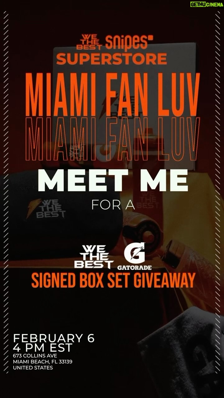DJ Khaled Instagram - MIAMI FANLUV ! we are giving away a few of the special @gatorade X @wethebest box sets! Meet me at the #WETHEBESTXSNIPES store on 7th and Collins TODAY 4 PM!