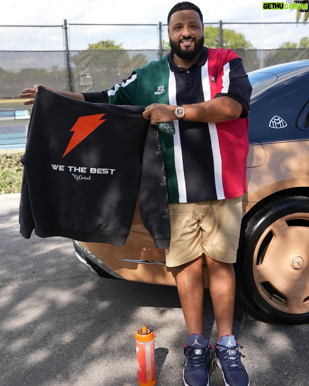 DJ Khaled Instagram - Hit the link in bio to sign up for Gatorade iD on Gatorade.com and be prepared for the Gatorade x DJ Khaled Capsule Collab dropping 2/8. @wethebest @gatorade NEW ALBUM IN THE WORKS !!!!!!