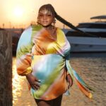 Da'Vine Joy Randolph Instagram - Sunsets & Ponys 🧡🩷💚 New Orleans, Louisiana