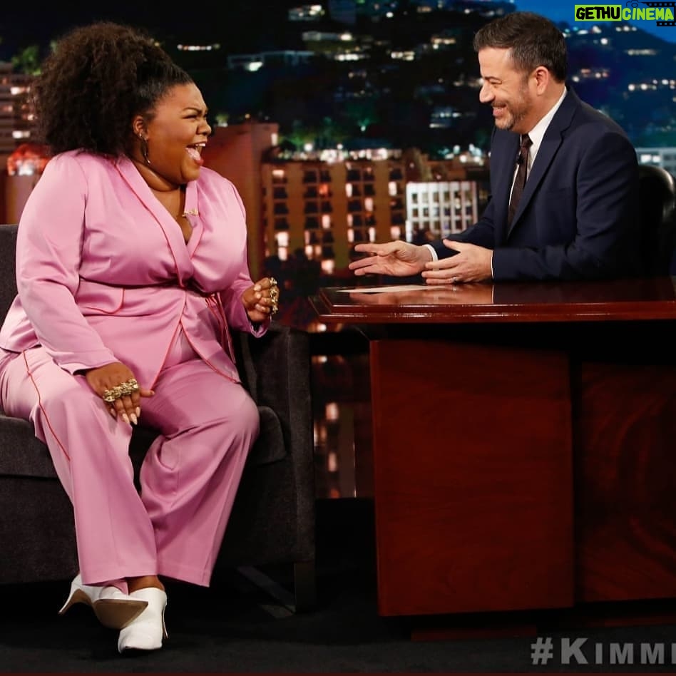 Da'Vine Joy Randolph Instagram - They say you never forget your first.... Thank you so much @jimmykimmel for having me last night. I had a BLAST! Jimmy Kimmel Live