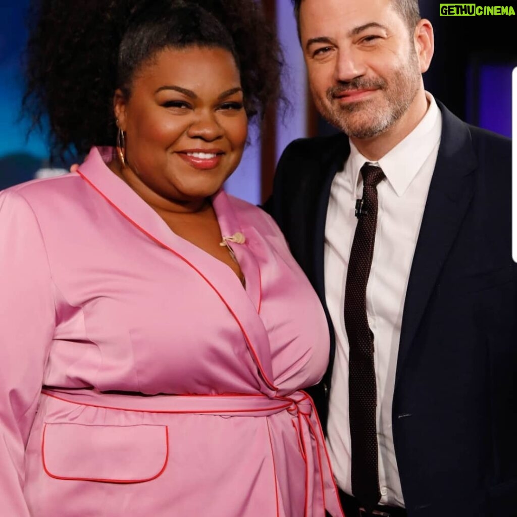 Da'Vine Joy Randolph Instagram - They say you never forget your first.... Thank you so much @jimmykimmel for having me last night. I had a BLAST! Jimmy Kimmel Live