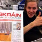Daði Freyr Instagram - Today is 9 years since I did my first ever performance as a solo artists, under the name Mixophrygian. My uncle took this picture of me with the local newspaper while I was finishing my shift at Jysk. I like this picture