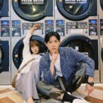 DaYuan Lin Instagram - 拍戲中忙裡偷閒的洗衣店時尚照😌 還行？ 今晚8點繼續收看 #門當互懟愛上你 #吳沛沛 #李宇軒 #無理二人 #讓我們繼續看下去 🔥