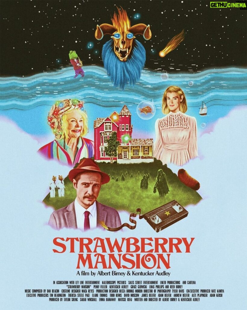 Dan Deacon Instagram - Next level @strawberrymansionmovie poster by the legend @robertbeattyart ! I scored this awesome film and I’m pumped that it’s at @sundanceorg this weekend along with All Light Everywhere and Philly D.A. !!!!