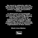 Dan Deacon Instagram - Happy Juneteenth! My label @dominorecordco and l, along with @bandcamp, will be donating 100% of all sales of my albums on bandcamp to organizations that strive to bring forth antiracist policy and directly fight racism. The organizations are the Baltimore Legal Action Team, NAACP, Movement for Black Lives, Trans Women of Color Collective, and The Stephen Lawrence Charitable Trust. Baltimore, Maryland