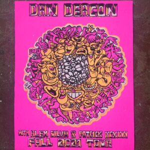 Dan Deacon Instagram - Hi! Tour starts tonight in LA. The last time I was here was March 13th 2020, we drove the bus to an RV park by the airport and basically waited for the world to end and shutdown to being. The last few photos are from that weird night back in 2020. 

Feels surreal to be back, picking up where I left off. So much is different now. Feels like a parallel universe. 

I’m glad to be doing these few shows now and for anyone in a city that couldn’t happen on this run, please know it wasn’t an easy choice to make. 

I am doing the best I can to transition back into touring after such a long and insane break from it.

Stay safe, get \/axxed, mask up, sassy as fuck at all times