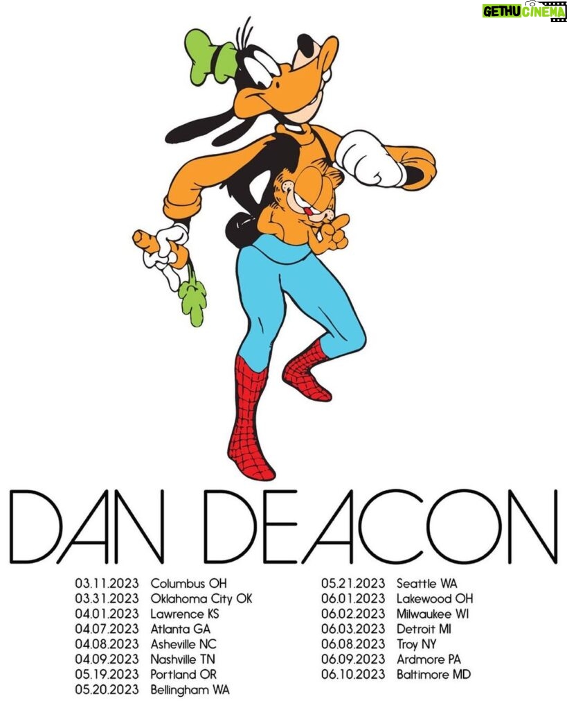 Dan Deacon Instagram - Hi! I’m here to announce my shows between now and June! Really excited to get back on the road and get to some places I haven’t been in ages or have never played before. Tickets go on sale tomorrow at 10 am local time.