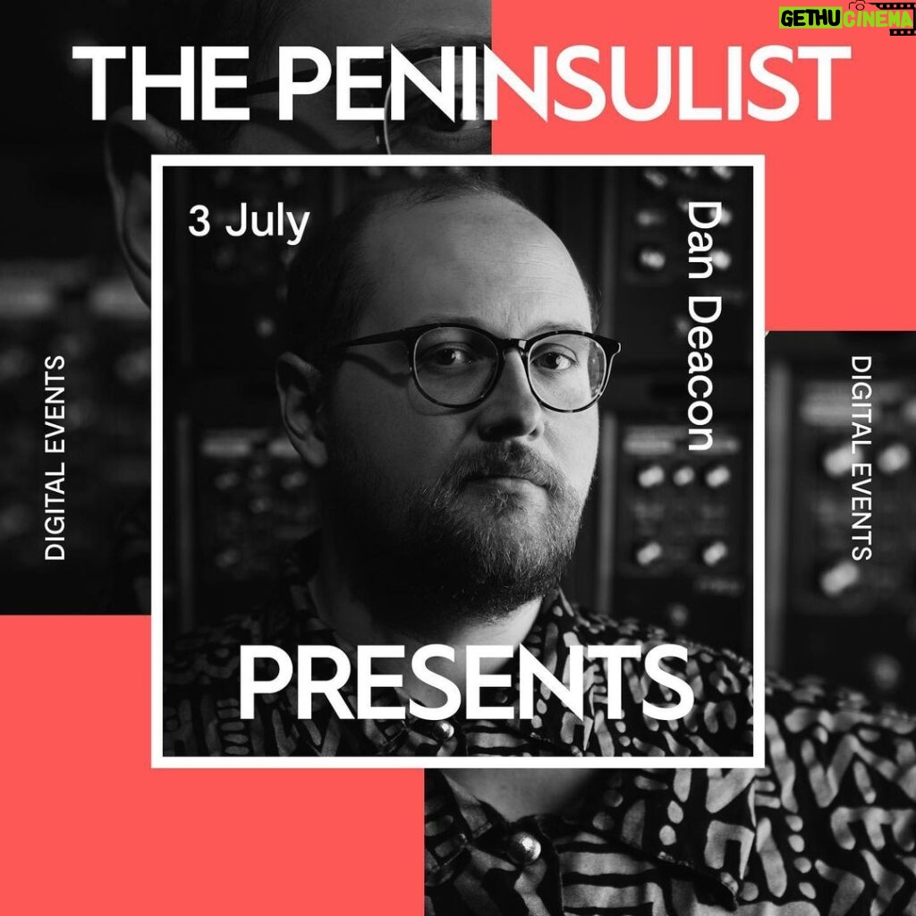 Dan Deacon Instagram - Thanks everyone who tuned in! Hi! Tomorrow July 3 I’ll be doing special performance in my studio consisting of a live set, a guided meditation and hosting an interview with my dear friend William Cashion @thenoontime the visual artist, solo artist and bassist of @futureislands 7pm UK (event local time) 2pm East coast 11am West coast All of this is hosted by @thepeninsulist. The event is free and the link for info is in my bio. Would love if you stopped in. 💛✌️🌀