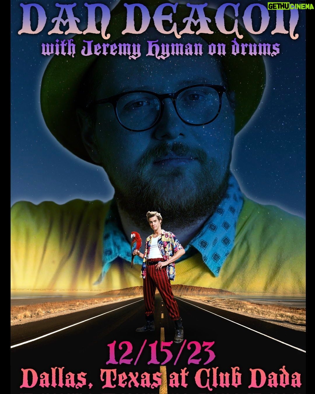 Dan Deacon Instagram - Texas Show Coming up soon! With New Orleans and Tucson in Jan! Poster by @selfies_food_and_pets