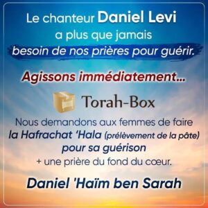 Daniel Lévi Instagram - On ne lache rien, on  garde l’espoir et continue à prier pour la refoua shelema de mon mari Daniel Haim ben Sarah 🙏🏻

Ce shabat est important 

Ce Chabat 9Av : 
Un moment de réjouissance, car Chabat repousse la tristesse du jeûne... Un temps où la lumière chasse l'obscurité.
Que cette lumière puisse éclairer le monde pour l'éternité avec la venue du Machia'h now! 

Chabat Chalom, très bon week-end.
Que D… vous bénisse 🙏🏻❤️😘