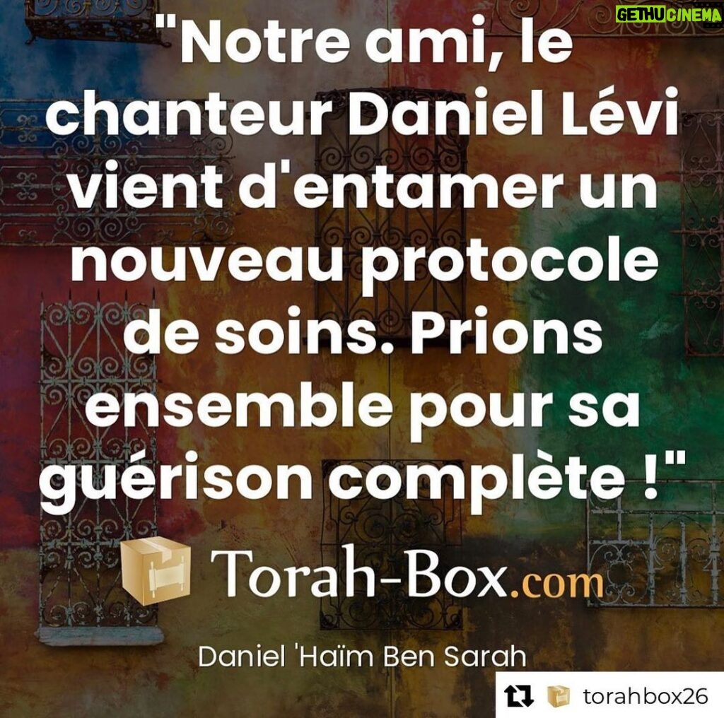 Daniel Lévi Instagram - Ensemble nous sommes plus forts et Hachem entendra toutes vos prières. Merci Sandrine 🙏🏻❤️😘