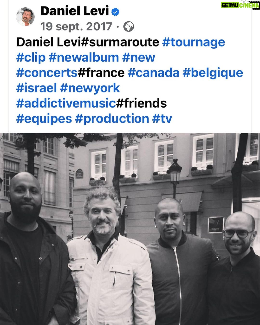 Daniel Lévi Instagram - Cette photo signifie beaucoup pour moi et pour mon mari j’en suis sûr 🙏🏻 Il y’a quelques années au début de notre aventure pour la sortie de l’album éponyme « DANIEL LÉVI » , nous avons trouvé UNE MAIN TENDUE, une famille de cœur et aujourd’hui de vrais amis qui ont été là pour lui et qui continuent à être là encore et toujours pour faire vivre sa musique en restant à mes côtés. Peu de gens dans ce métier laissent parler leurs cœurs … Alors aujourd’hui je voudrai mettre à l’honneur cette maison de distribution « @addictivemusicfrance » @steph_addictive_music @nabil_addictive_music et toute leur équipe de professionnels pour avoir été à nos côtés . Ils n’ont pas hésité une seconde pour l’artiste , le musicien et le compositeur qu’est mon mari et je ne l’ai remercierai jamais assez 🙏🏻🫶