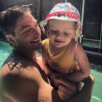 Daniel Lissing Instagram - Pool time with my very cute niece #summer #family Sydney, Australia