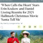 Daniel Lissing Instagram - What a nice why to start the year… reuniting with @erinkrakow on this fun holiday movie 🎥🍿🎄 Who’s excited??