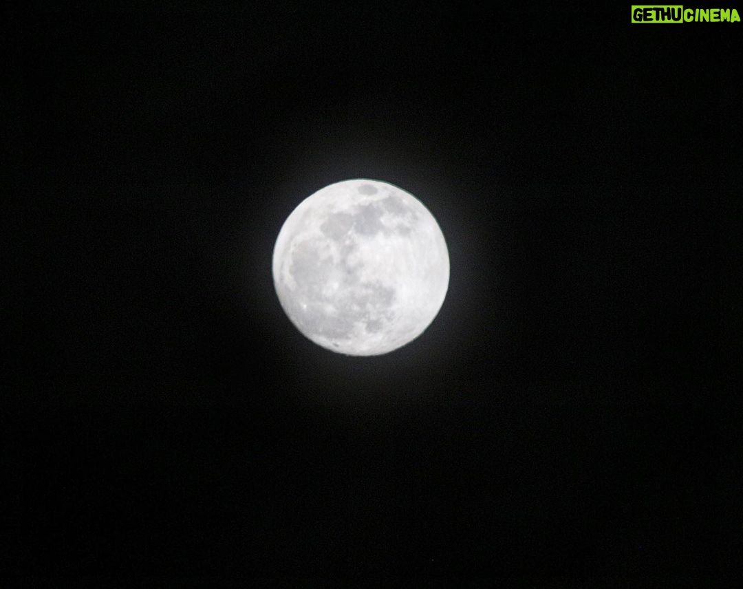 Daniel Lissing Instagram - #fbf to the last full moon. 📸 : me 🤗🌕 That’s why it’s out of focus...