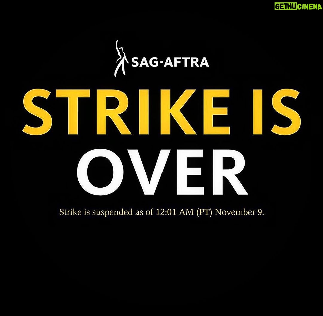 Daniel Lissing Instagram - Thank you to the @sagaftra negotiating committee for delivering a fair and equitable deal for us actors to go back to work with ππΌππΌ