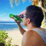 Daniel Lissing Instagram - Nothing better than an ice cold beer on a hot Bali day! #travel #bali Bingin Beach Surf