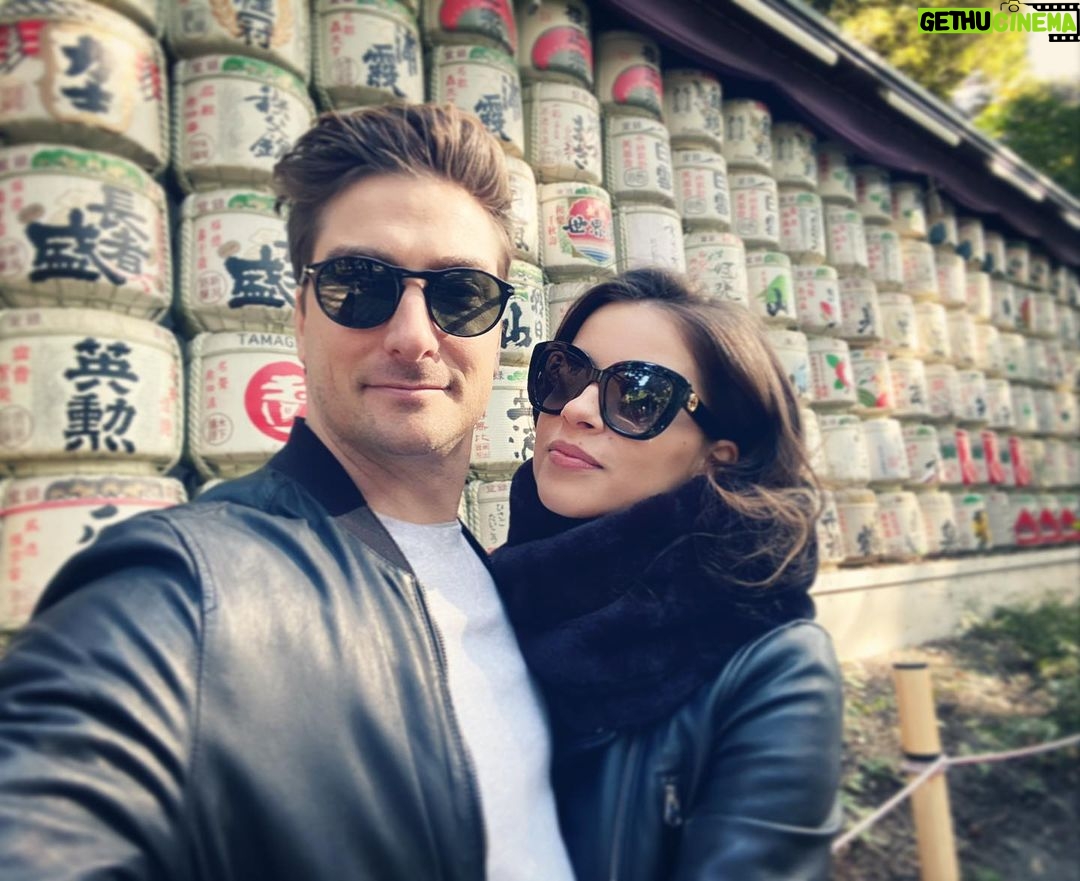 Daniel Lissing Instagram - We walked about 14km (8.7miles) to get to this temple in Tokyo. I prayed for more comfortable shoes... #japan #travel Meiji-Jingu Temple