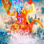 Daniel Wallace Instagram – She’s coming for your city….This Kaiju is queer and this kaiju has pride!A technicolour tsunami is heading your way!
Had so much fun creating this bonkers creature!Here is her back and front (though the full lobster tail is submerged in the sea…check out my silly video reel to see it take out skyscrapers!)it is deadly!
Thankyou to @liquorice_black for collaborating on this and so many other projects!You are a superstar!(albeit a less colourful one)💗
And massive thankyou to @faketrashstudio for snapping this and all my looks and bringing my visions to life,you are aces!💙
Can’t wait to see who takes the @bouletbrothersdragula crown!
Stream the Boulet Brothers’ Dragula Season 5 on Shudder and AMC+! New episodes every Monday Night
@bouletbrothersdragula @bouletbrothers @shudder @amcplus
#Dragula #kaiju #monster #manchesterqueens #pride #Rainbow #roar