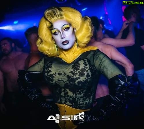 Daniel Wallace Instagram - Had a lovely time revisiting my old haunts on Saturday!Theres been a few changes but it was nice to go back...where it all began!*Cue Sunset boulevard/glenn close music* Here i am wearing a gorgeous new @florencias_wigs and collar and waspie belt by @misty_couture ππ€ Decided to pay homage to my original Aftershock lewk (club is now @Allsorts)And go with the same yellow/black hazard tape colour combo! times were simpler then....all i had was hazard tape a face full of Snazaroo an old Tina Turner wig and a dream!And look at me now!It gets better kids!π Cruz 101 Manchester