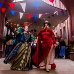 Daniel Wallace Instagram - Lovely time hosting at the refuge with @realnightshady a few weeks ago.Who needs the windsors when you have dragqueens like this?! Photo by the glorious @elspethmarymoore Hair by @florencias_wigs 💙 Gown by @lizziebiscuits 💚 #plattyjoobs #platinumjubilee #queensjubilee #queens #dragqueen #lovelytime❤️ The Refuge