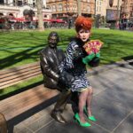 Daniel Wallace Instagram - Here are some pics from a few weeks ago of me hanging with all the legends in Leicester square and promoting @deathdropplay Wearing @lizziebiscuits and hair by @florencias_wigs 💚🖤 We only have two more weeks to go....and today we are joined by another legend @latriceroyale who is stepping into Summers heels once again and taking over from the glorious @jujubeeonline 💗 If you haven't seen it yet make sure to book your ticket soon and join us on Tuck island before the run finishes! #Westend #Drag #Theatre #Murder #westendwendy #leicestersquare #lovelytime❤️ Leicester Square, London