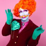Daniel Wallace Instagram – Check out this gorgeous shot of me wearing a fancy new wig and tasche by the incredibly talented @florencias_wigs (I hear there will be a range available soon!) by @faketrashstudio 💗
Playing at being an effeminate gentleman and wearing my green carnation so everybody knows it 😂
#christmas #Greencarnation #Victorian #orange #moustache #Drag #Manchesterqueen #manchesterking Islington Mill