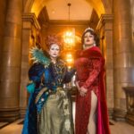 Daniel Wallace Instagram - Lovely time hosting at the refuge with @realnightshady a few weeks ago.Who needs the windsors when you have dragqueens like this?! Photo by the glorious @elspethmarymoore Hair by @florencias_wigs 💙 Gown by @lizziebiscuits 💚 #plattyjoobs #platinumjubilee #queensjubilee #queens #dragqueen #lovelytime❤️ The Refuge