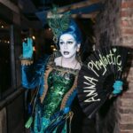 Daniel Wallace Instagram - Had a #lovelytime performing for @thefirehousemcr on Thursday!If you haven't been you really should!The space is so fabulous...The show is amazing....a runway...a catwalk...drag....i hear the food is delicious and i can highly recommend the spicey margarita's!(might have indulged) Here i am living my #peacock fantasy and being a big old attention seeking show off all in the name of the platty joobs!Wearing @lizziebiscuits and hair by @wigsbydaviddarby And i got to meet the lovely @dakota.schiffer 💙 Photo's by the uber talented @squxsh__ #Drag #Manchesterqueen #Jubilee #royalty The Firehouse