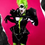 Daniel Wallace Instagram – Monsters of Rock part 1
Feeling like a bad ass and rocking it on the floorshow.
Front and back!Check out the detail on the spine!
I always feel at my best with a pop of UV (I’ve worn it ever since beginning my career in drag in the nightclubs of Manchester as it really does make you stand out and I wouldn’t want to fade into the background or anything 😂)
Thankyou to @florencias_wigs @punkmunkeee @shopfairlyodd who helped me feel my rock star fantasy 🖤
And @Faketrash for taking such fabulous pics 💚 Los Angeles, California