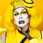 Daniel Wallace Instagram – Trash Can Kids
ANNA BANANA 🍌 
Top banana?More of a bottom girl actually.tehe
So stuff went wrong..who knew after 4 goes down the runway my cream would melt,my banana would go squishy and my face would fall off?!I certainly didn’t..but we move…we grow we live to fight another day!
Also I look pretty fabulous in all this yellow 💛
Stream the Boulet Brothers’ Dragula Season 5 on Shudder and AMC+! New episodes every Tuesday.”
@bouletbrothersdragula @bouletbrothers @shudder @amcplus
Muscle prosthetic by @ceridwen__xo 💛
Face prosthetic by me (with help from @florencias_wigs 🖤
Wig by @florencias_wigs 💛
Dress by @liquorice_black 🖤
Earrings and name badge by @shopfairlyodd 💛
Picture by @faketrashstudio 🖤 Los Angeles, California