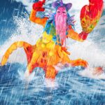 Daniel Wallace Instagram – She’s coming for your city….This Kaiju is queer and this kaiju has pride!A technicolour tsunami is heading your way!
Had so much fun creating this bonkers creature!Here is her back and front (though the full lobster tail is submerged in the sea…check out my silly video reel to see it take out skyscrapers!)it is deadly!
Thankyou to @liquorice_black for collaborating on this and so many other projects!You are a superstar!(albeit a less colourful one)💗
And massive thankyou to @faketrashstudio for snapping this and all my looks and bringing my visions to life,you are aces!💙
Can’t wait to see who takes the @bouletbrothersdragula crown!
Stream the Boulet Brothers’ Dragula Season 5 on Shudder and AMC+! New episodes every Monday Night
@bouletbrothersdragula @bouletbrothers @shudder @amcplus
#Dragula #kaiju #monster #manchesterqueens #pride #Rainbow #roar