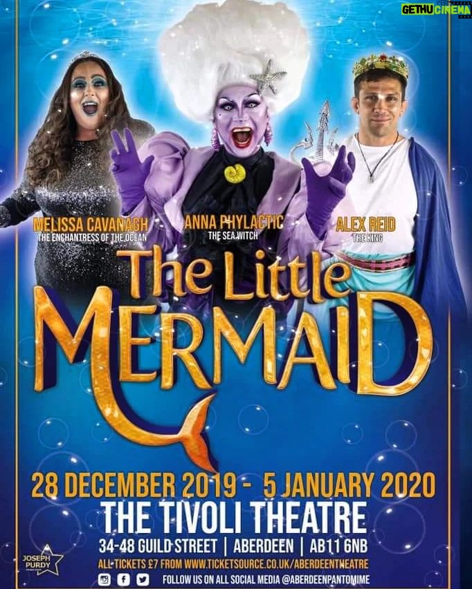 Daniel Wallace Instagram - And completing the panto triptych....where it all began under the sea in a time before covid....I got to get my baddie on and live my childhood/dragqueen fantasy of embodying Ursula(or Pandora for copyright reasons)*cue thunder crackles and evil laughter* What an adventure....memories and friends for life made on this tour! Which is perfectly timed for the run up to @disneylittlemermaid *squeals in excitment* so blooming excited i could pop! #Mermaid #Seawitch #Panto #lovelytime❤️ Tivoli Theatre, Aberdeen