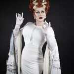 Daniel Wallace Instagram – My body still hasn’t recovered from Halloween so neither should my instagram….here i am giving my version of the Bride of Frankenstein….wearing hair by @florencias_wigs 
And snapped by @faketrashstudio Spooky ooky 👻🎃