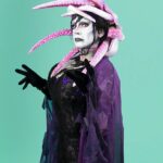 Daniel Wallace Instagram – Another one?!Not another one…Heres a side angle…cos why not?
Photo by @faketrashstudio 
Animatronic headpiece by @el_samu.obj 
Painted by @colette_fishlock 
Gown by @lizziebiscuits Islington Mill