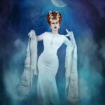 Daniel Wallace Instagram – She’s alive!She’s ALIIIIIVE!!!!Working a Bride of Frank lewk on the streets of Salford next for the next Halloween inspired shoot by the glorious @faketrashstudio 
 Wearing a fabulous ginger do (did you know she actually had red hair but filmed in black and white?) by @florencias_wigs
#Bride #Thebride #thebrideoffrankenstein  #Spooky #Dragqueen #queer #halloween Islington Mill