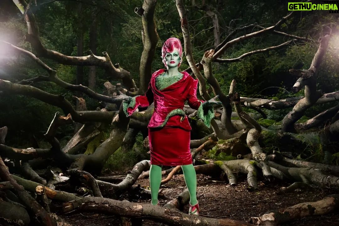 Daniel Wallace Instagram - I'm a mean green mother from outta space and im baaaaad.... Had such fun out on location in Sheffield this weekend shooting this look!Even though we did get slightly damp! Hair by the uber talented @florencias_wigs 💚 Gorgeous (now favourite)Suit by the sensational seamstress @lizziebiscuits 💗 Shot by the genius @chrismsaunders 💙 #alien #Green #Dragqueen #scifi #takemetoyourleader Sheffield, United Kingdom