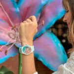 Daniela Pantano Instagram – 💜Amor x mi @swatch_ar 💜
#fleetinglyiceblue #swatch 

( tuve al mejor fotógrafo del mundo ❤️💕) Swatch