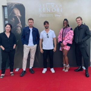 Daniele Rizzo Instagram - "A long time ago in a galaxy far, far away...”
OR
“You will know when I’m in the room”
@obiwankenobi is coming! May 27th!!
What a blast to meet this great talented people - my clip is coming out in a few days - don’t miss #ObiWanKenobi on @disneyplus 
Was für ein Tag! Danke an @disneyplusde und alle im tollen Team, die mir die verrücktesten Ideen durchgehen lassen.
Obi Wan kommt endlich als Serie raus & Anakin alias Darth Vader ist auch am Start! Mein Clip als lang vermisste Yoda Schwester #Yaddel kommt die Tage raus.
@_mosesingram has a great smile - but she will kick some Laserbutts! 
#may27th 
#starwars #obiwankenobi #disneyplus 

———————-
Danke besonders an @m_binzell und @maeuselumpf