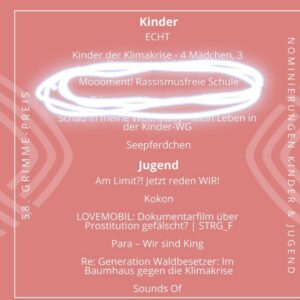 Daniele Rizzo Instagram - Gleich zwei tolle Projekte bei denen ich als Schauspieler mitwirken durfte, sind für den @grimme_institut Preis nominiert.
#Hyperland von @sixtus u.a. mit @lorna_ishema @reza.brojerdi uvm. 
und “MOOOMENT! Rassismusfreie Schule”
von @ymedia_cgn und @qolabo Regie @adriandraschoff und @la_fischa 
Glückwunsch an alle Beteiligten und Danke für die Nominierungen.

@zdfmediathek 
@kikafuerdich 
_______________
@actorsconnectionagency 
@idasimpressions