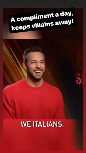 Daniele Rizzo Instagram - A compliment a day, keeps villains away! 
What was your favorite compliment???

Thanks @mrmarkstrong @zacharylevi @dcofficial @shazammovie #shazam #shazam2 @wbpictures @warnerbrosuk @warnerbrosde #danielerizzo