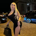 Daniella Chávez Instagram – Night in París 📍 @NovaMEN & @FashionNova dress🖤. Paris, France