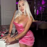 Daniella Chávez Instagram - Barbie Night💗Cuál es tu foto Fav? @NovaMEN & @FashionNova Dress🎀 Miami / USA