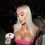 Daniella Chávez Instagram - Barbie Night💗Cuál es tu foto Fav? @NovaMEN & @FashionNova Dress🎀 Miami / USA