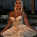 Daniella Chávez Instagram - Todo lo que tú quieres es porque tú yo del futuro ya lo tiene✨ @NovaMen by @FashionNova Dress 🦢. . Atlantis the Royal Dubai