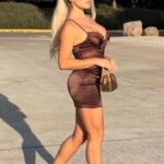 Daniella Chávez Instagram - Bebe manda location📍@NovaMEN & @FashionNova Dress 🤎