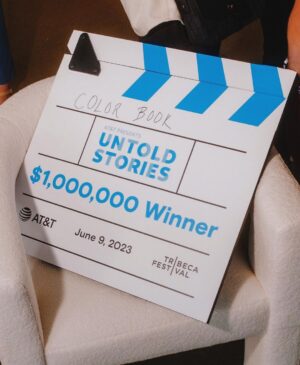 Danielle Robay Instagram - Tribeca Festival and @ATT have become known, each June, for celebrating artists with something to say.  In partnership, they created an amazing program called AT&T Untold Stories— each year, they award $1 million dollars, mentorship, and distribution support to systemically underrepresented filmmakers to produce their films. 

This year, David Fortune won for his film concept Color Book. Next year his debut feature film will premiere at Tribeca!  To see someone’s life change in front of you is pretty special ✨.

S/O to the amazing judges panel: @derekluke @itsmomcrae @michaelmichelelegit AT&T’s  Kellyn Smith Kenny and @nardeepthoughts 

Art is a community experience…Connect Stories • Change Perspectives. #ATTUntoldStories #AttInfluencer #Tribeca2023